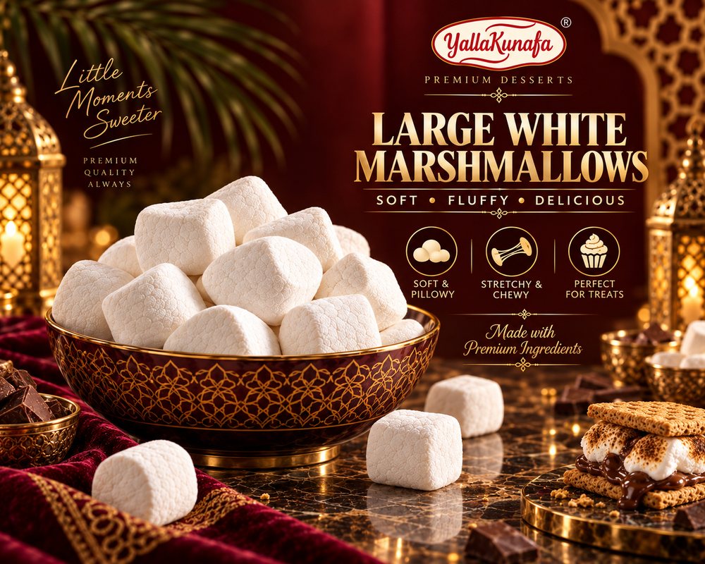 Large White Marshmallows — Yalla Kunafa